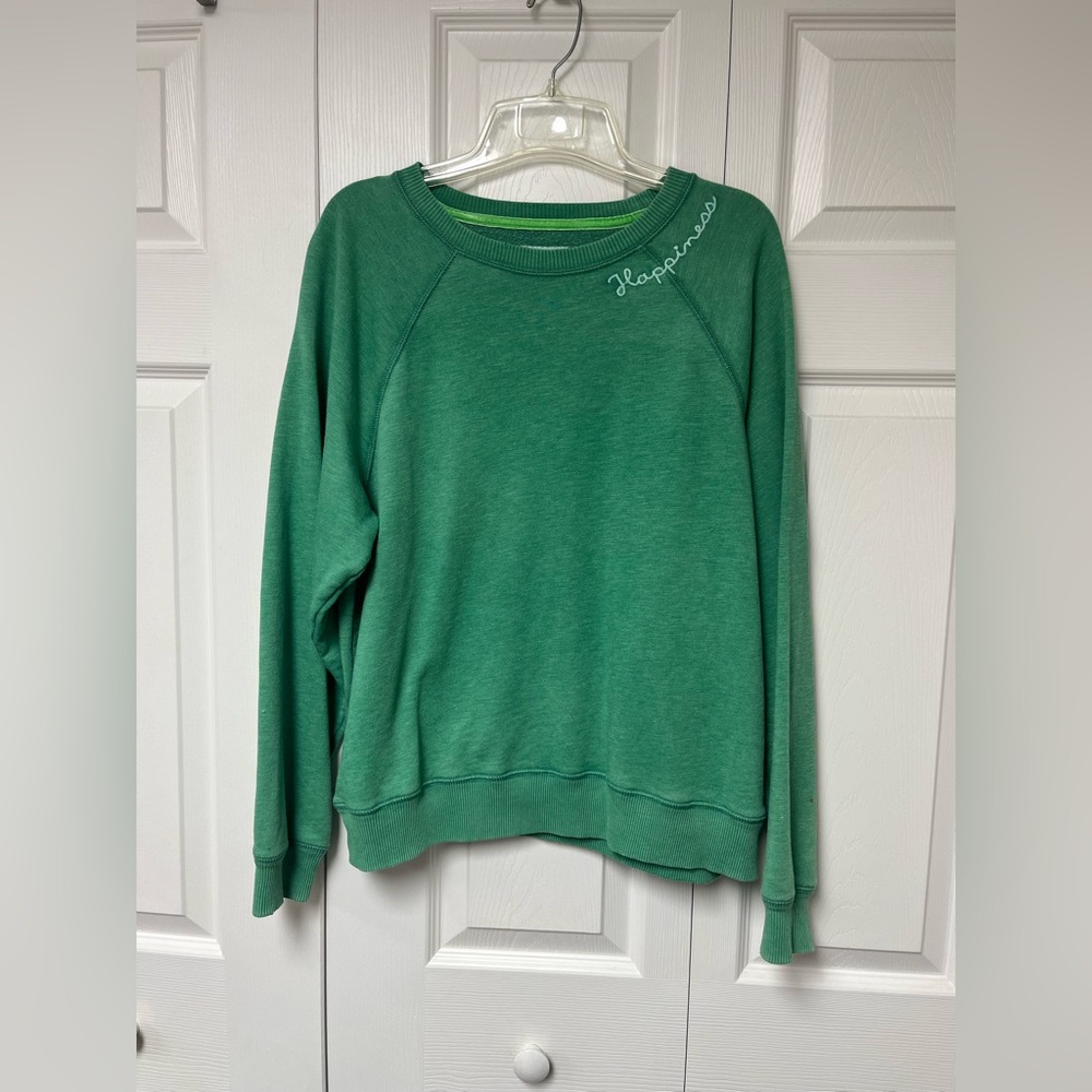 American Eagle crewneck - size L - green “happiness”